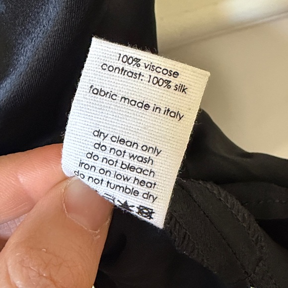 Bassike Black silk Camisole Top Medium (sz2) - Picture 4 of 5